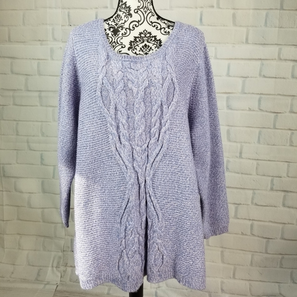 Westport plus size 2x long sleeve popover sweater